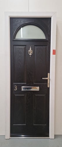 Composite front door - front, glazed