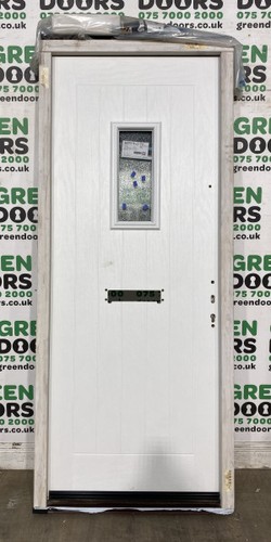 White composite front door - front,