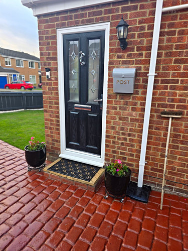 Black upvc front - upvc,