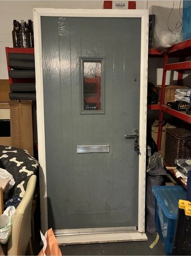Composite front door - blue,