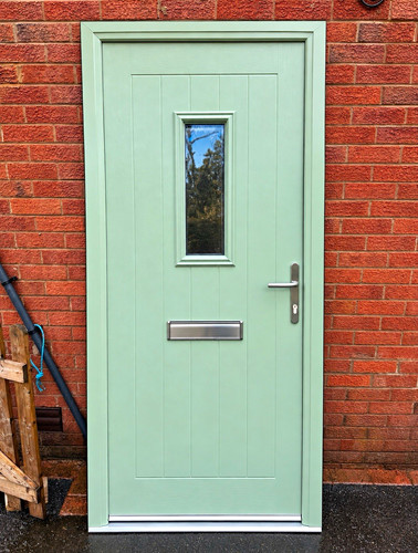Composite front door - front, single