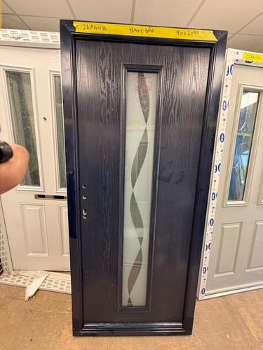 New composite door navy blue - new,