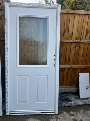 Composite solid back door - composite,