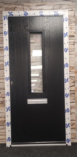 Black composite front - composite, door