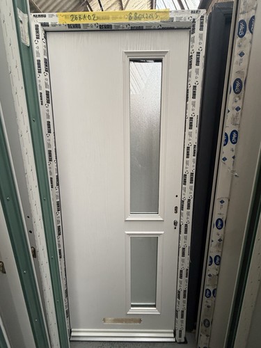 New composite front door - composite, white