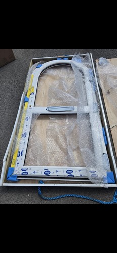 Upvc door rounded top unglazed - top,