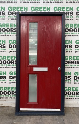 Woodgrain composite front door - woodgrain,